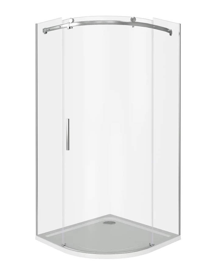 Душ.ограждение GOOD DOOR ALTAIR R-100 C-CH Радиусное, стекло Прозрачное 8мм (без поддона и автослива