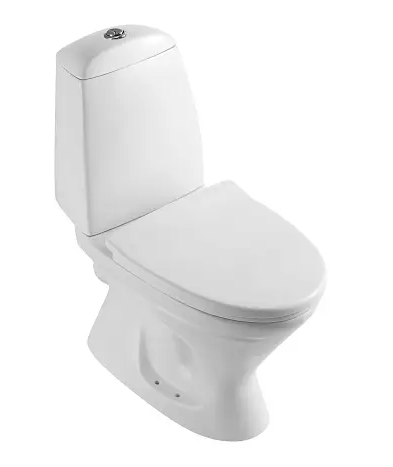 Унитаз напольный ободковый с сиденьем быстросъемным полипропилен 690*345*810 AZ-2037-P