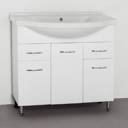 Тумба под раковину без столешницы Style Line Эко Стандарт №26 90 белая