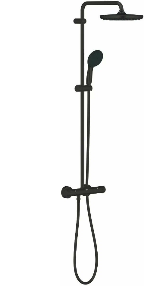 Душевая система Grohe Vitalio Start 266772431, черный, латунь