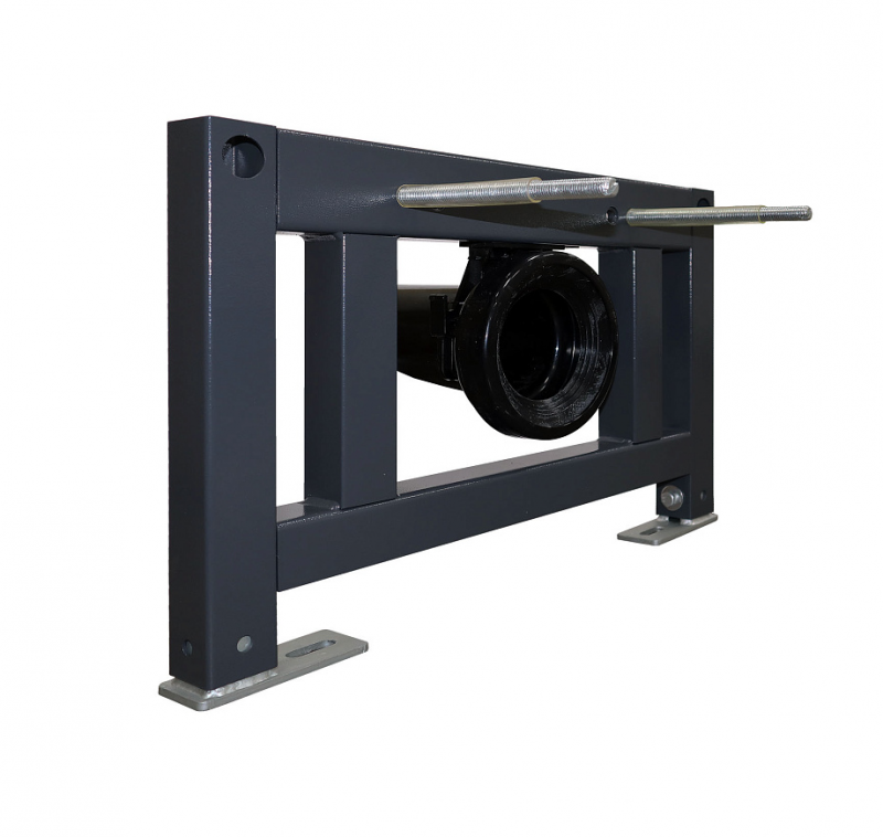 Унитаз импульсный Azario 360х590х380 напольный, квадр, быстрос сид мкрлфт, монтажная рама