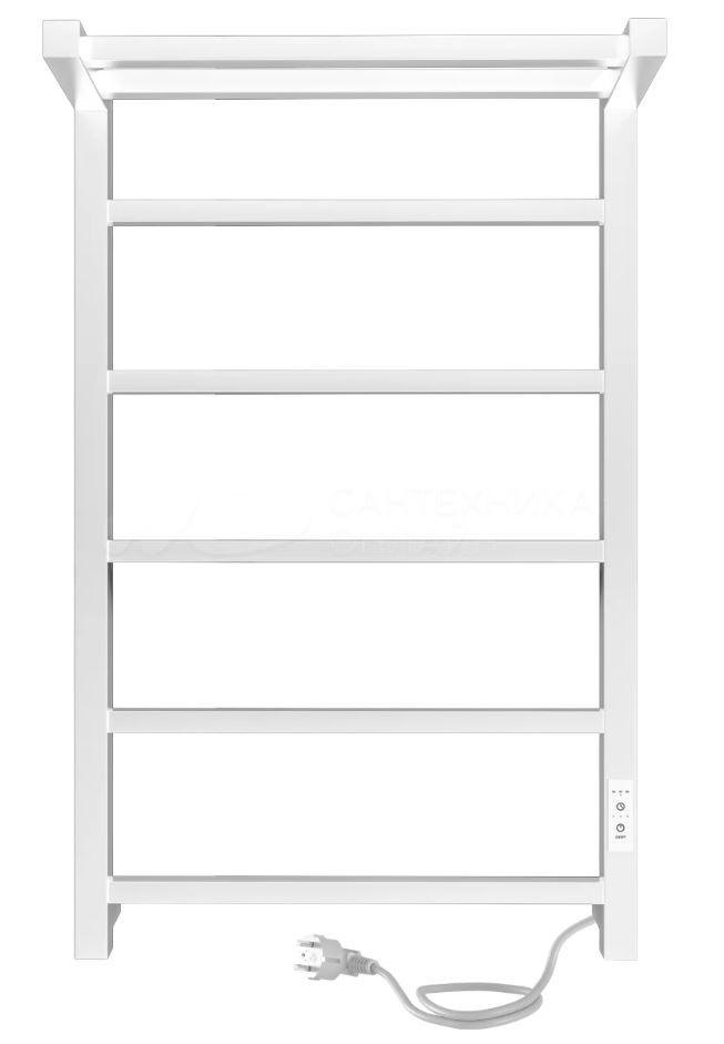 Полотенцесушитель электрический Indigo Forma LEF80-50WMRt с полкой, белый матовый