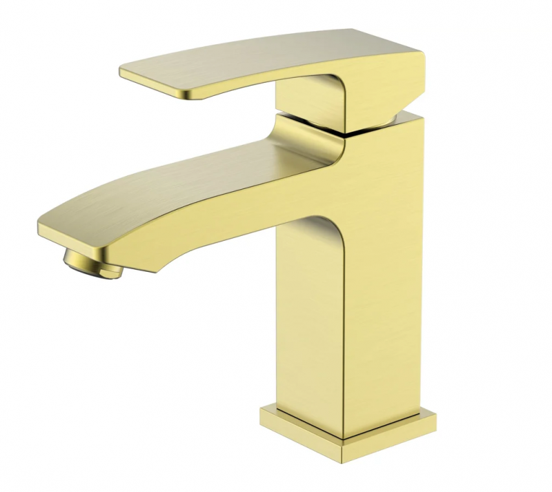 Смеситель для умывальника, сатин золотой R01.10.03 Raglo