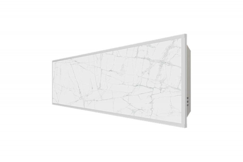 Отопительная панель STOUT WHITE STONE SCT 120x30, белый гранит