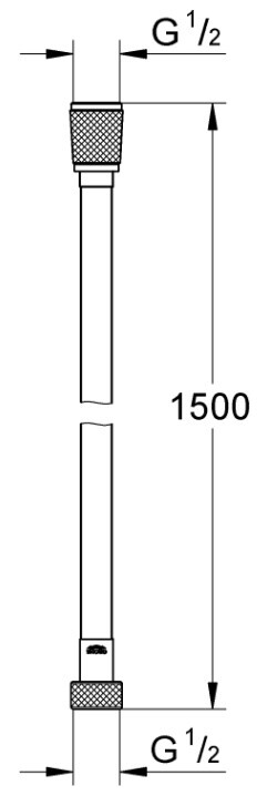 Шланг душевой Silverflex GROHE/150/ 28364001/28364000