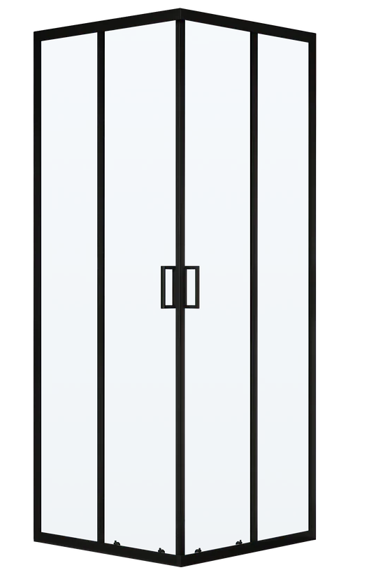 Душевой уголок City 1000х800, VSS-5CT8010CLB черный, стекло прозрачное, Vincea (333230)