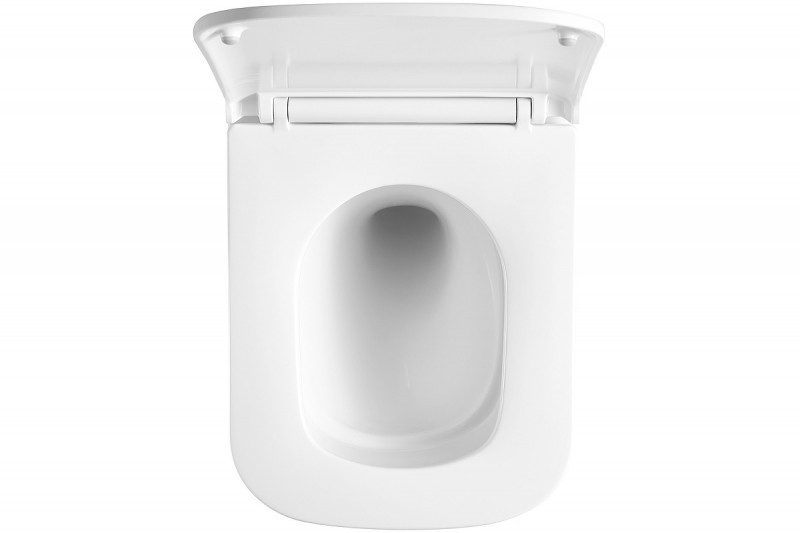 Унитаз Флорекс подвесной безободковый с сиденьем микролифт, белый глянец 9614001