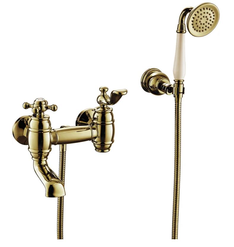 Смеситель для ванны с душем Timo Lina 7034/02Y antique