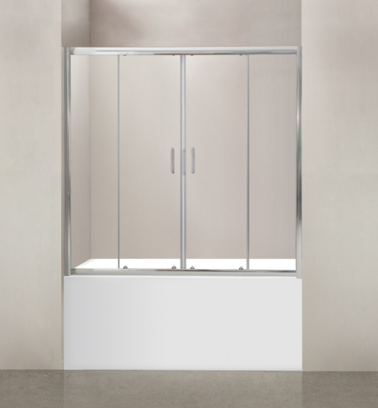 Шторка для ванны Uno BelBagno (229674) VF-2-170/145-P-Cr