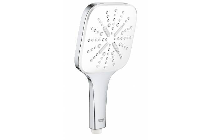 Лейка для душа GROHE Rainshower SmartActive Cube 130, 3 вида струй, белая луна 26551LS0