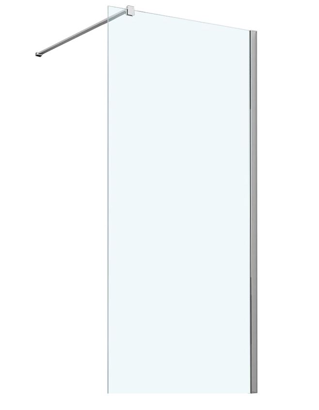 Душевая перегородка Vincea Walk-In VSW-1H800CL 80х200, профиль хром, стекло прозрачное