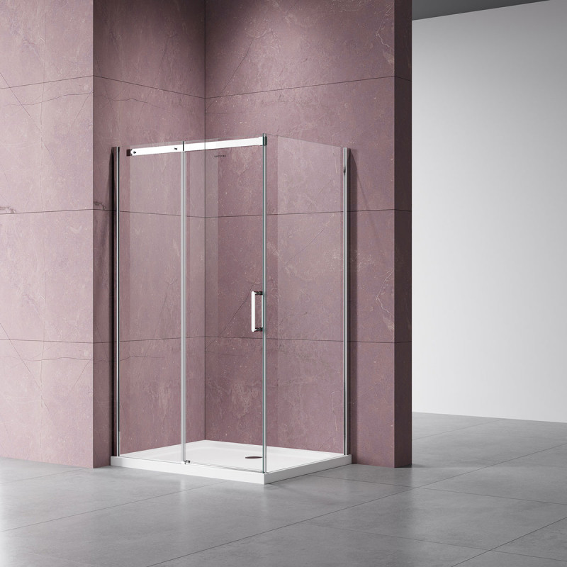 Душевой уголок Dice 1200*900, VSR-4D9012CL хром, стекло прозрачное Vincea (336043)