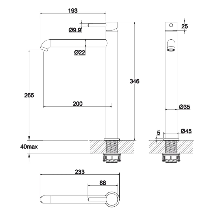Смеситель для умывальника WHITECROSS Y Y1213GLB (брашированное золото)