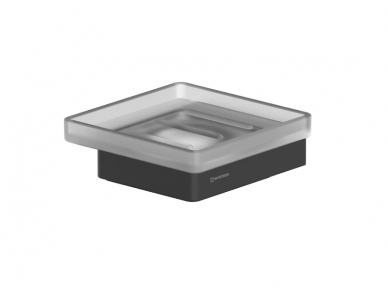 Мыльница подвесная WHITECROSS Cubo CU2420BL (черный мат)
